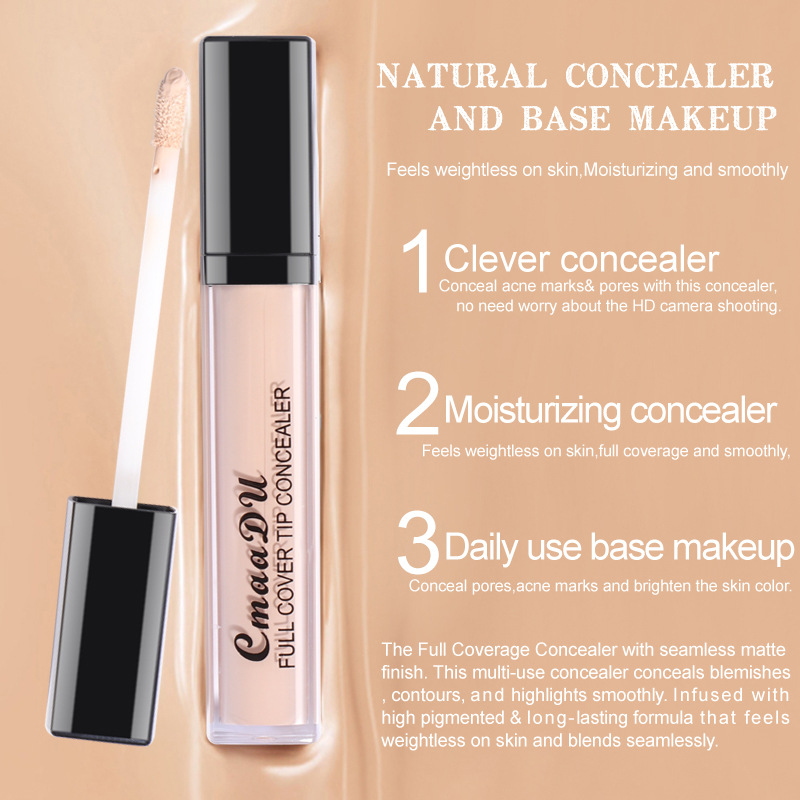 Facical Liquid Concealer Waterproof Full Cover Acne Dark Circles Concealer Stick Primer Concealer Palette Makeup Cosmetic TSLM2