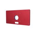 Aluminum Router Table Insert Plate w/ 2 Router Insert Rings For Woodworking Benches Router RT0700C red