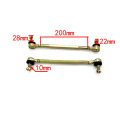 1pair 200MM-250MM M10 Steering Shaft Tie Rod with Tie Rod Ball Joint for 4 wheel kart modification ATV Quad 50cc-250cc M10