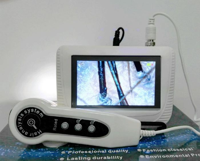 5 Inch LCD Screen Digital Skin Diagnosis system Hair analyzer analysis Portable Rechargeable Scanner Freeze frame Fixed