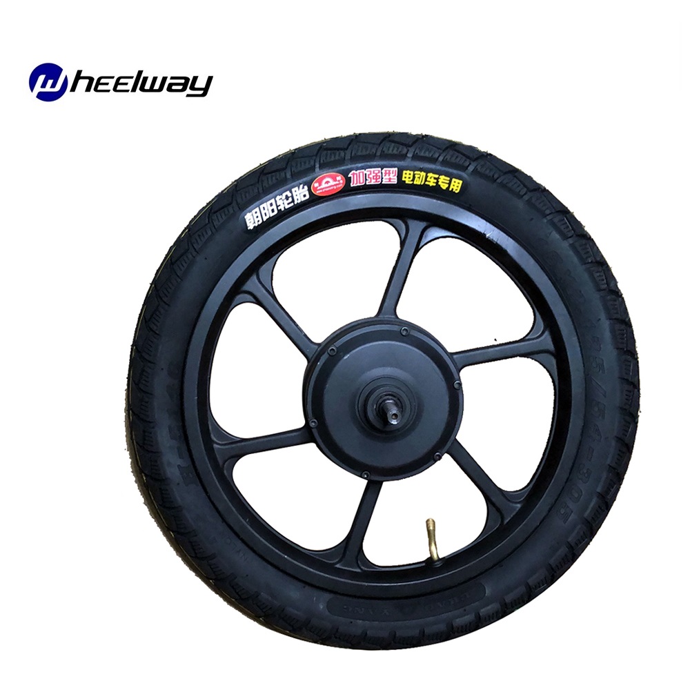 16 inch 36v 48v 350w Hub Motor Electric Wheel Folding Bike Bicycle Wheel 36v 48v 350w Electric Motor Wheel For Bike Wheelbarrow