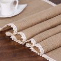 Party Supplies Jute Lace Tablecloth Restaurant Rustic Vintage Decorative Wedding Table Runner Rectangular Home Flag Dinner