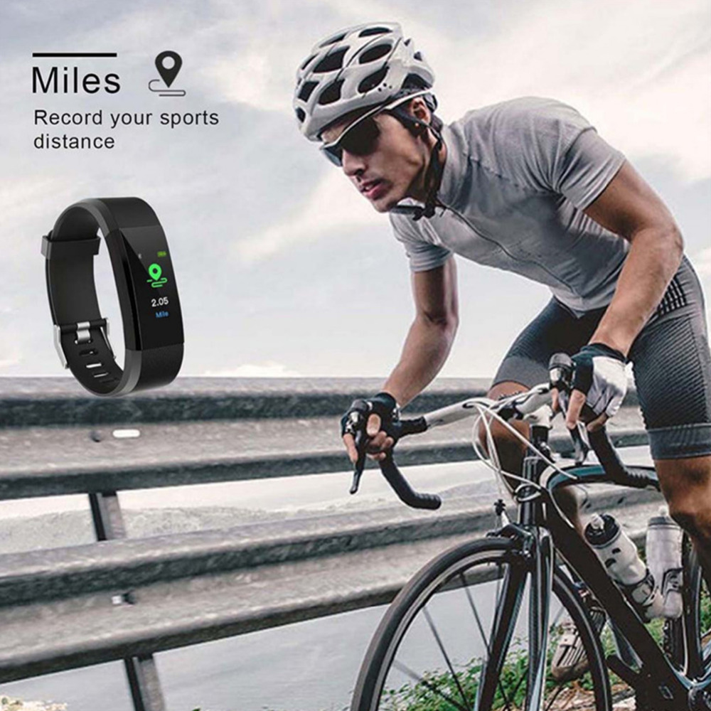 Heart rate monitoring Bluetooth smart bracelet ID115HR Plus smart bracelet fitness tracker USB charging for xiaomi IOS Android