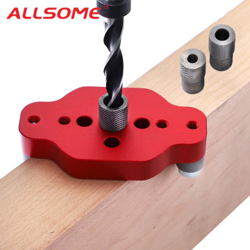 Self Centering 6 8 10mm Dowel Jig Wood Hole Puncher Hole Locator Beech Center Hole Positioning Gauge Drilling Doweling Tools