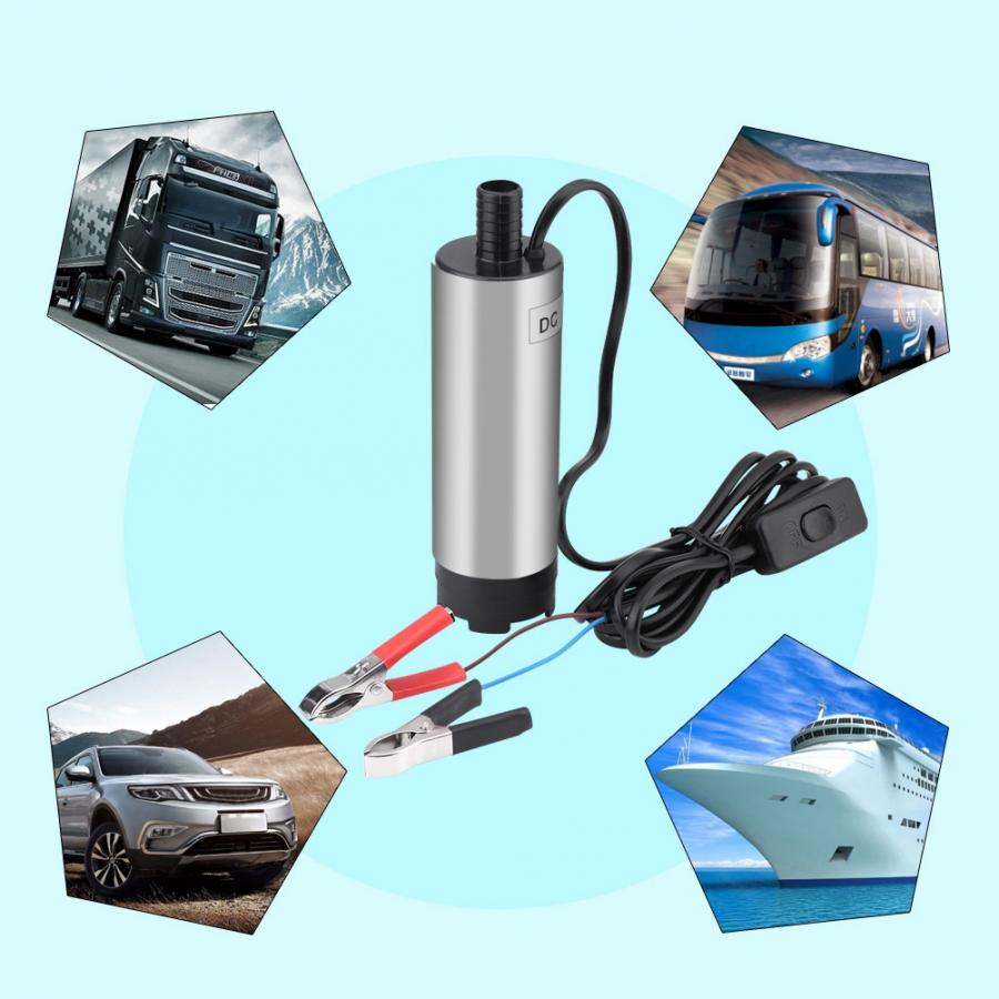 Oversea DC 12V 51mm Detachable Submersible Diesel Fuel Water Oil Electric Transfer Pump