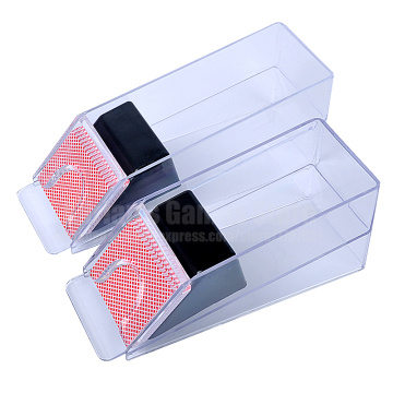 4/6 Decks Poker Cards Shoes Playing Cards Sender Acrylic Dealer's Shoe Advanced Casino Robot Playing Card Manual Machine