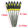 6Pcs 140/160/180MM Needle Files Metal File Rasp Set For Wood Metal Carving Burr DIY Craft File Carpenter Woodworking Tools