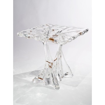 Branch Vein Crystal Square Side Table