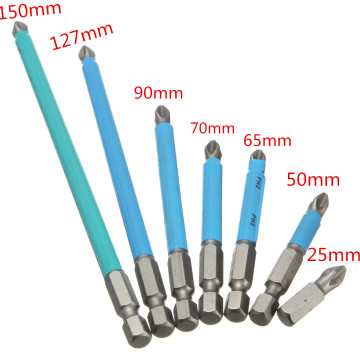 1Pcs 25-150mm Magnetic Hex Anti Slip S2 Screwdriver Bit Set Long Screw Nut Torx PH2 For Electric Screwdriver