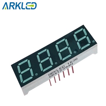 4 digits led display in white