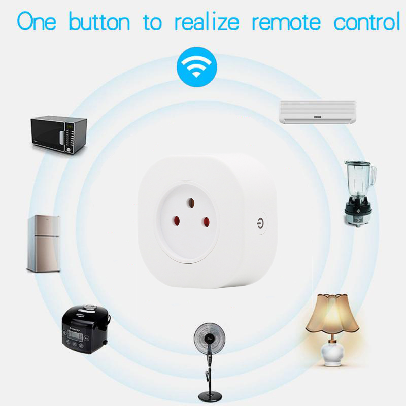 FROGBRO Israel 16A Smart Plug Wifi Switch Mini Standard Plug Smart Socket Outlet Work with App Alexa Google Home Voice Control