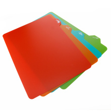 4PCS Flexible Plastic Chopping Board For Vegetable Meat