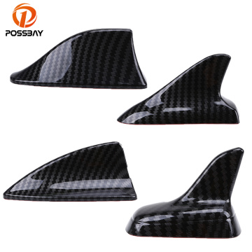 POSSBAY Auto Car Universal Shark Fin Roof Decorative Decorate Antenna Aerials Imitation Carbon Fiber Car Stickers Exterior Parts