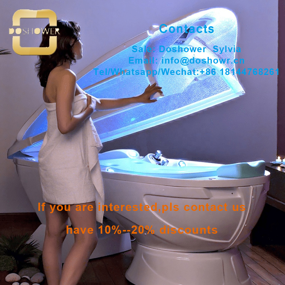 Led lights spa capsule with hydro capsule spa for oxygen spa capsule
