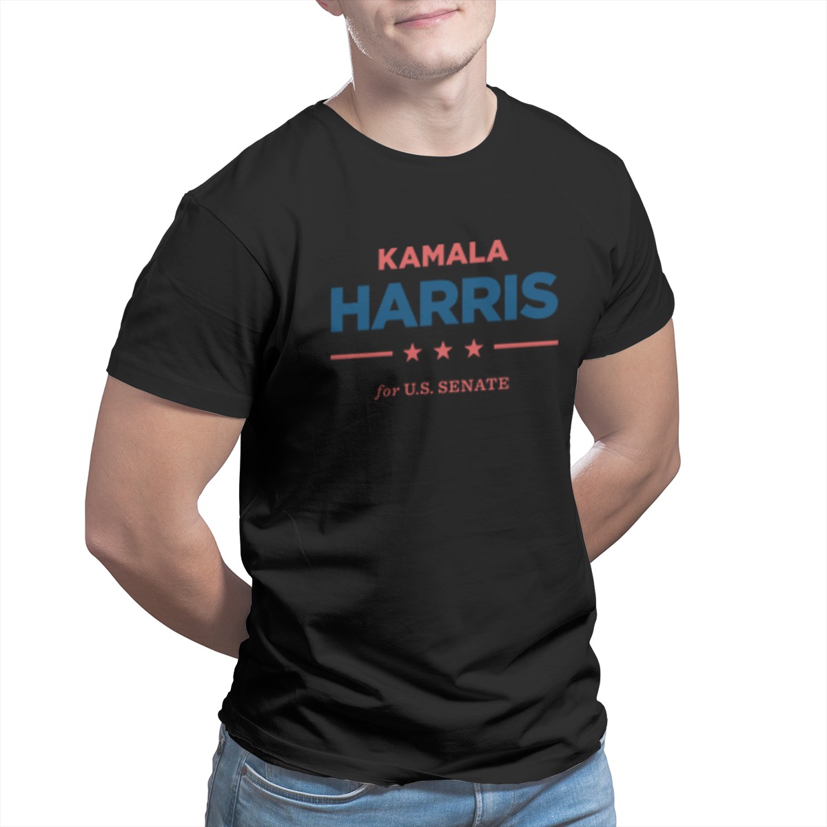 Kamala Harris Men's T Shirt Novelty Tops Bitumen Bike Life Tees Clothes Cotton Printed T-Shirt Plus Size Mens Clothes 3286