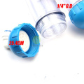1PCS T33 WATER FILTER Cartridge Housing DIY T33 Shell Filter Bottle 2pcs Fittings Water Purifier For Reverse Osmosis System