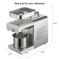 Stainless steel oil presser cold hot oil press machine 110/220v flaxseed oil extractor peanut sunflower seeds almond oil presser