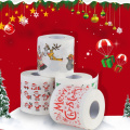 Christmas Pattern Series Roll Tissue Paper Christmas Decorations Prints Cute Toilet Paper Christmas Decorations For Home HOT