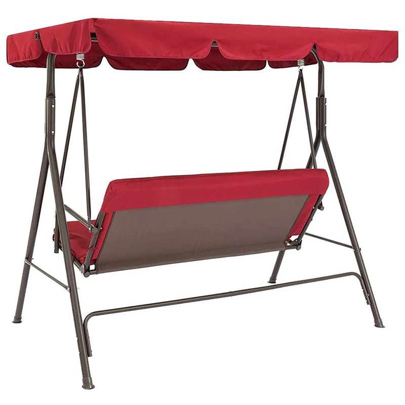 Universal Garden Chair Dustproof 3-Seater Outdoor Cover Red Terrace Swing 2 Pieces / Set