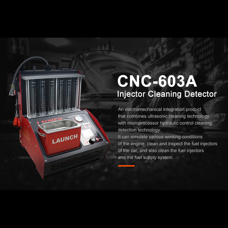 LAUNCH CNC 603A Injector Cleaner & Tester CNC 603C Fuel Injector Tester Cleaning Machine Test Bench Equipment tools for garage