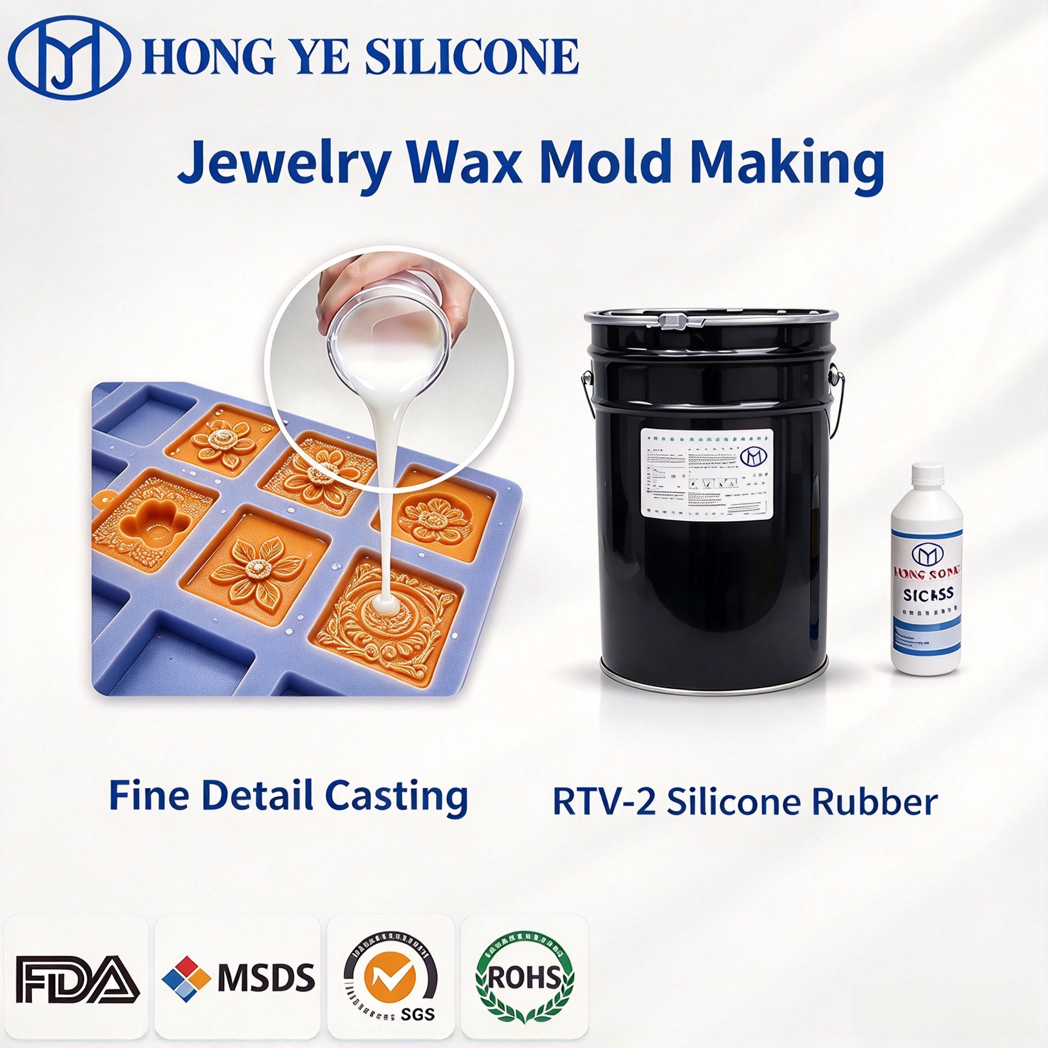 Jewelry Wax Mold Making Silicone Rubber 1
