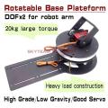 DIY DSS 2DOF Rotatable Rotary Robot Arm Base Platform 20kg Digital Servo FPV drone track antenna ground station