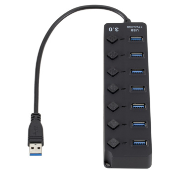 Hot Sale USB Hub 3.0 USB Splitter Fast Charger Multi USB 3.0 Hub 4USB/7 Port Hab Computer Accessories Hub For PC Dropshipping