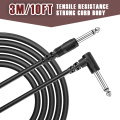 NAOMI 10FT 3M Guitar Amplifier Cable Cord guitar Guitar Instrument Black Guitar Parts Accessories New