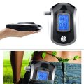 New Digital Alcohol Tester LCD Blue Backlight Display Professional Digital Breath Analyzer with 5 Pcs Mouthpieces High Accuracy