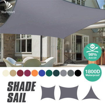 280GSM Grey Awnings Shade Sail Cloth Waterproof Oxford Garden Square/Triangle Sunshade 98%UV protection outdoor Canopy