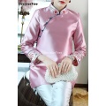 2021 vintage chiffon jacket women coat chinese style clothing cheongsam top qipao tops traditional chinese clothing for women