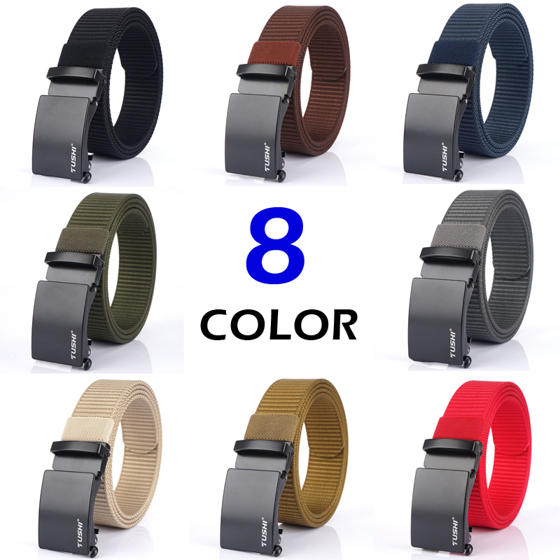 FRALU 2020 new canvas belt high-grade thick nylon belt wild leisure outdoor alloy automatic buckle belt Dropshipping