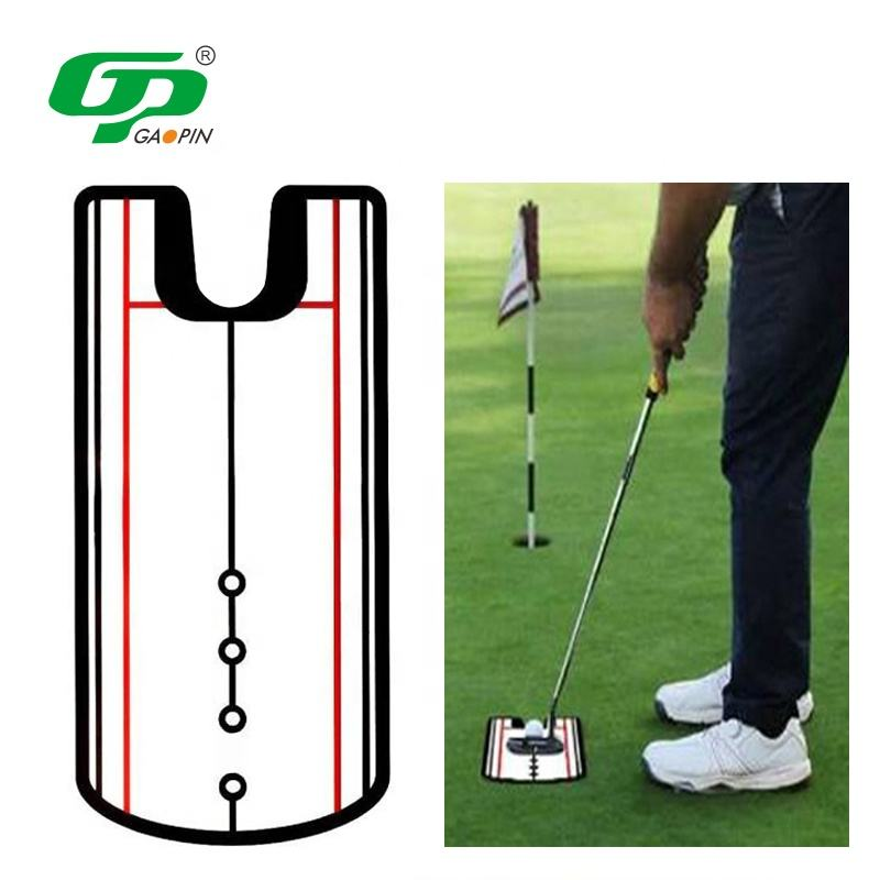 Wholesale price customized logo golf swing training aid for training with acrylic material golf putter mirror golf putter practice mirror4