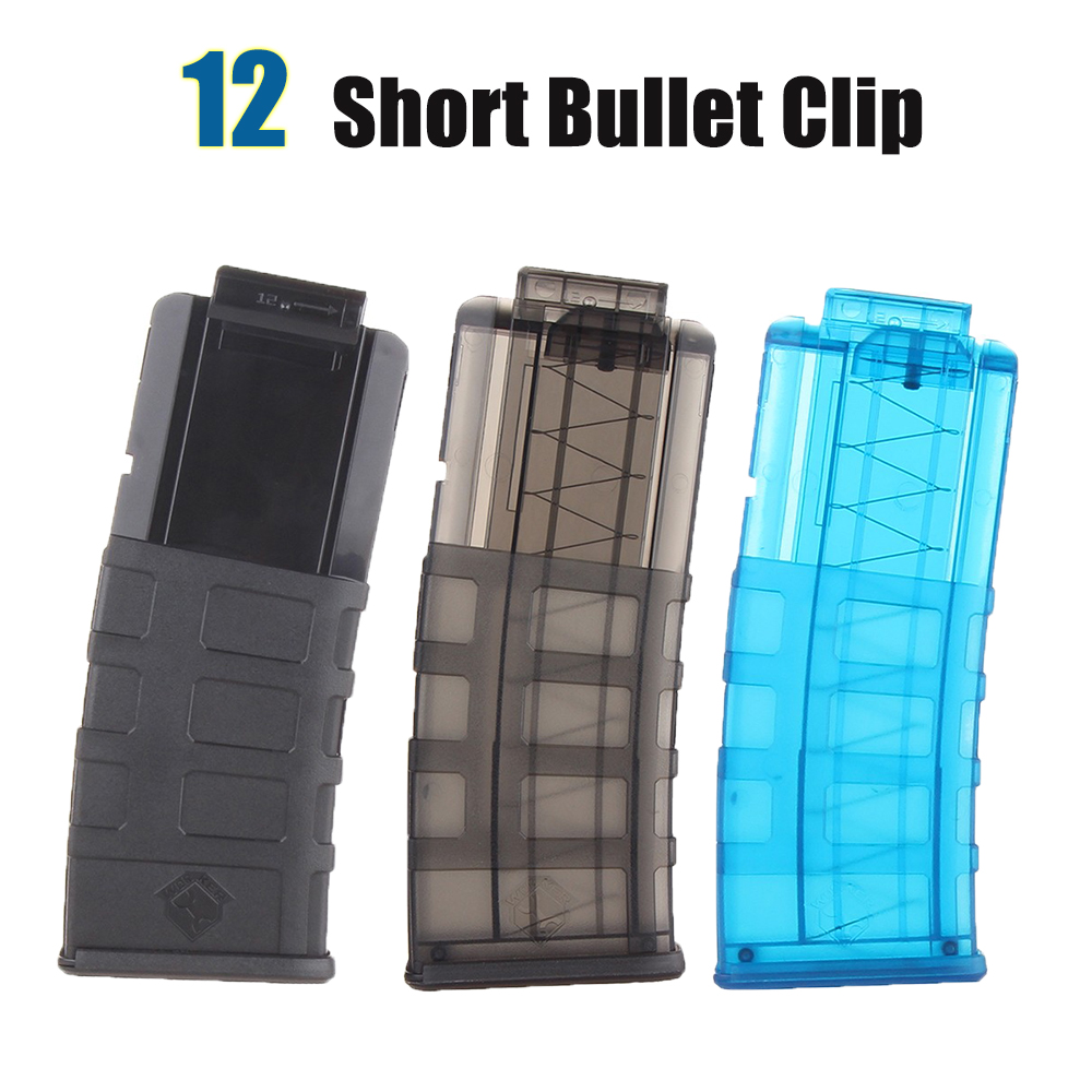 12 Reload Clip For Nerf Magazine Round Darts Replacement Toy Gun Soft Bullet Clip For Nerf Gun Professional Toy Gun Accessories