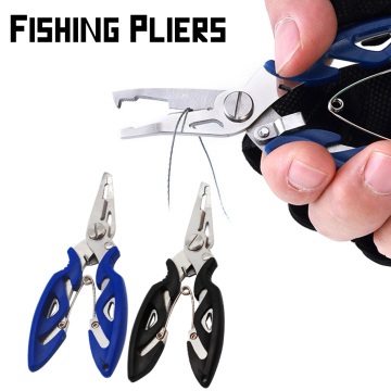 1PC Durable Portable Multifunctional Stainless Steel Fishing Pliers Split Ring Scissors Wire Line Cutter Hook Removers