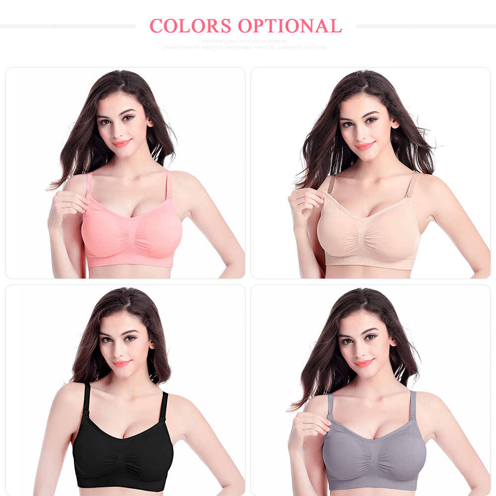 2/3-Pack Maternity Bra Breastfeeding Bras Maternity Uursing Bra for Cottoon Nursing Breastfeeding Bra Breathable