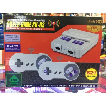 SN-03 821games Retro Video Game Console ForSnes Game with 2 Wireless Gamepad Controller HD HDMI TV Out SUPER Game for kids gift