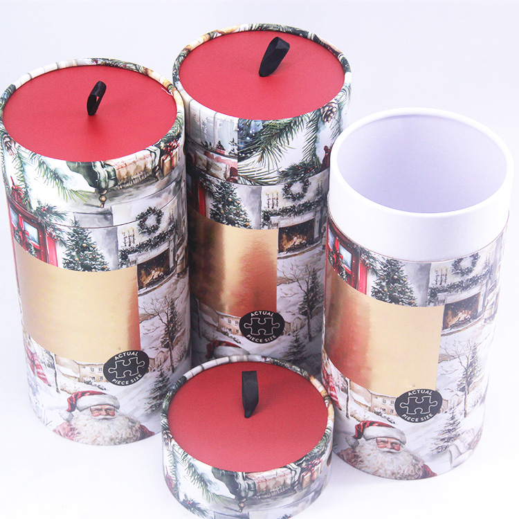 Customized Christmas gift box paper tube