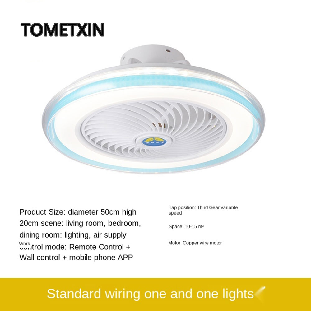 50cm led ceiling fan light smart app Bluetooth remote control for home lamp lighting lamps kids room bedroom living room
