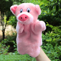 Lovely Pink Pig Hand Puppet Baby Kids Child Educational Soft Doll Plush Toy