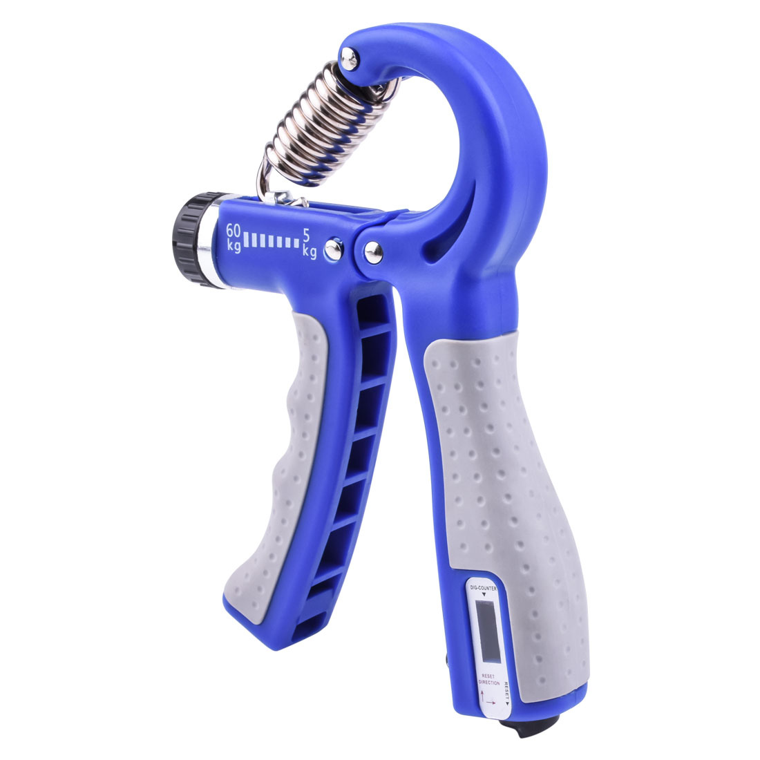 Adjustable Hand Grip Strengthener Count Hand Exerciser Grip Workout Finger Strength Muscle Trainer Non-Slip Handles Wrist Gym