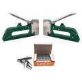 HOT-Manual Heavy Duty Hand Nail Furniture Stapler for Wood Door Upholstery Tacker Tools