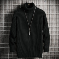 2020 Men's Sweaters Fashion Streetwear Long sleeve Turtleneck Sweaters Men Casual Harajuku Hip Hop Solid Pullovers Sweater Mens