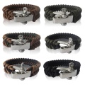 Yougle Survival Adjustable 550 Paracord Bracelet Parachute Cord Wrist Band With Stainless Steel Bow Shackle Buckle