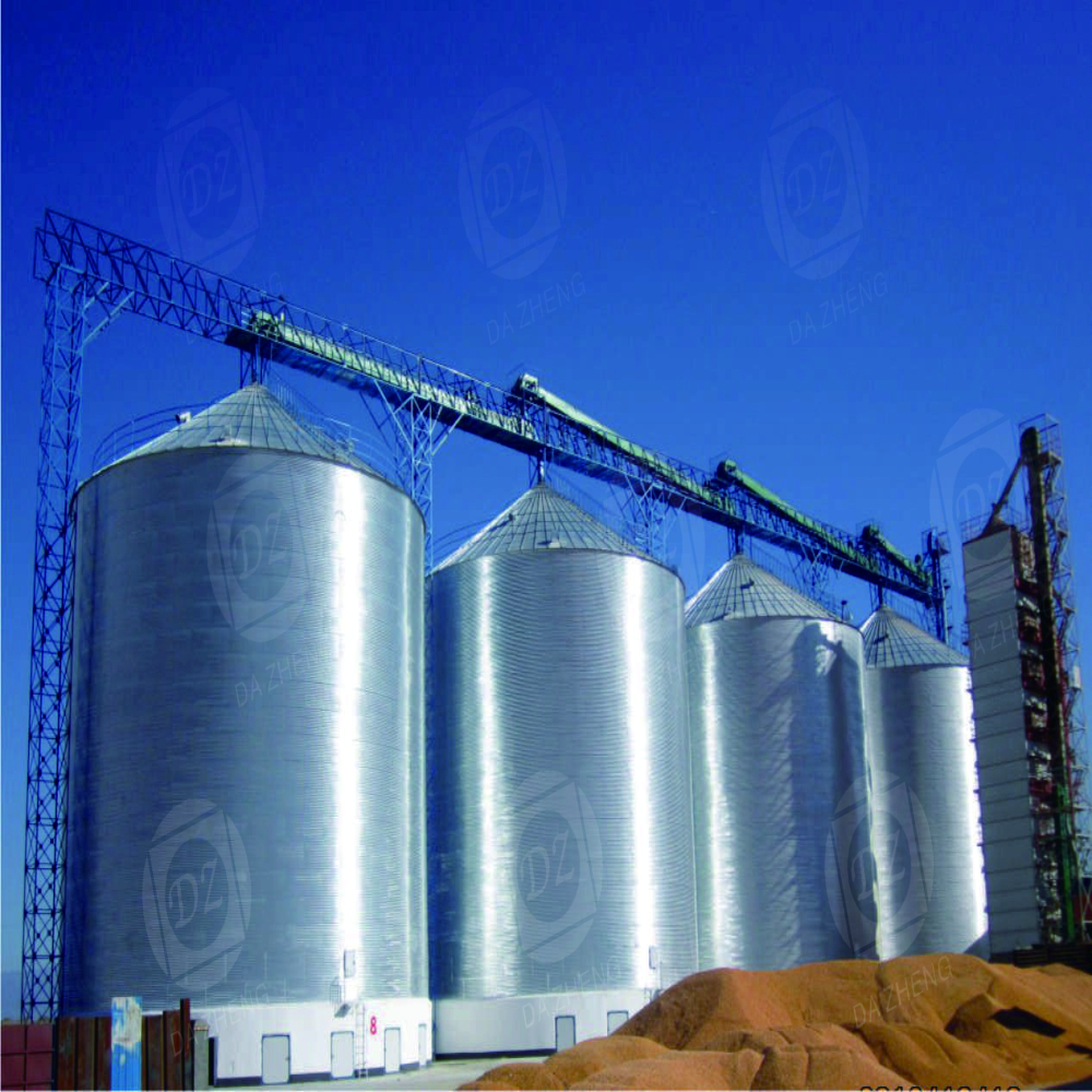 Raw material supply silos
