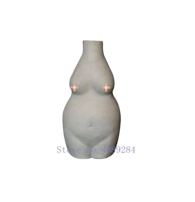 modern Nordic style Creative The body art Abstract female nude manual Ceramic vase Home living room accessories flower vase
