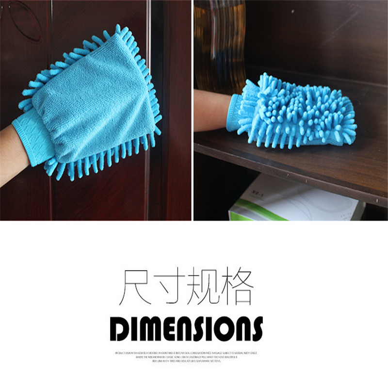 1PC Washable Car Washing Cleaning Gloves Tool Car Washer Super Mitt Microfiber Cleaning Cloth Random Color Car Accessories