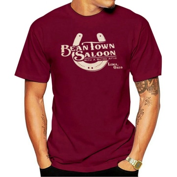 Bean Town Saloon Lima Ohio Country Western Dive Bar 2020 t-shirt Xxl Horseshoe