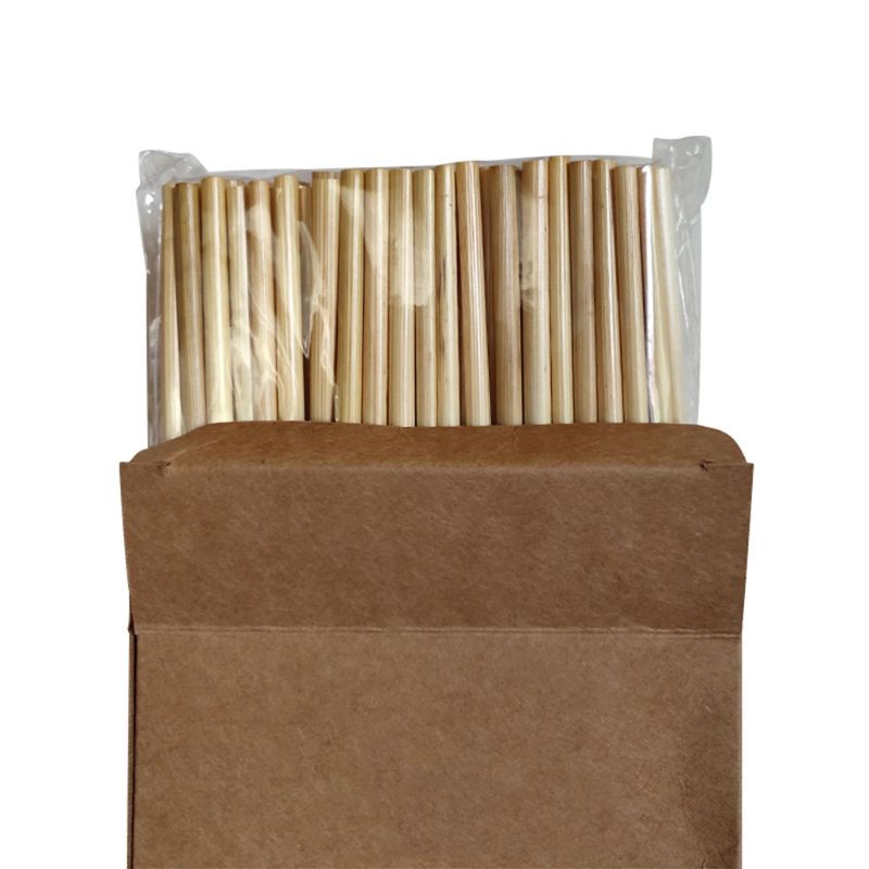 100PCS Natural Wheat Straw 100% biodegradable Straws Environmentally Friendly Portable Drinking Straw Bar Kitchen Accessories