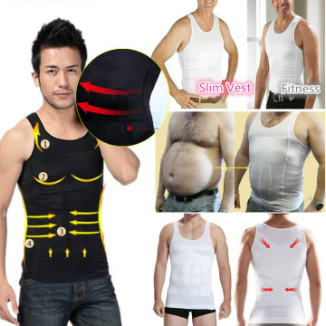 Men Shapers Sleeveless Firm Tummy Belly Buster Vest Control Slimming Belt Shaper Underwear Shirt Sauna Abdomen Corset Vest